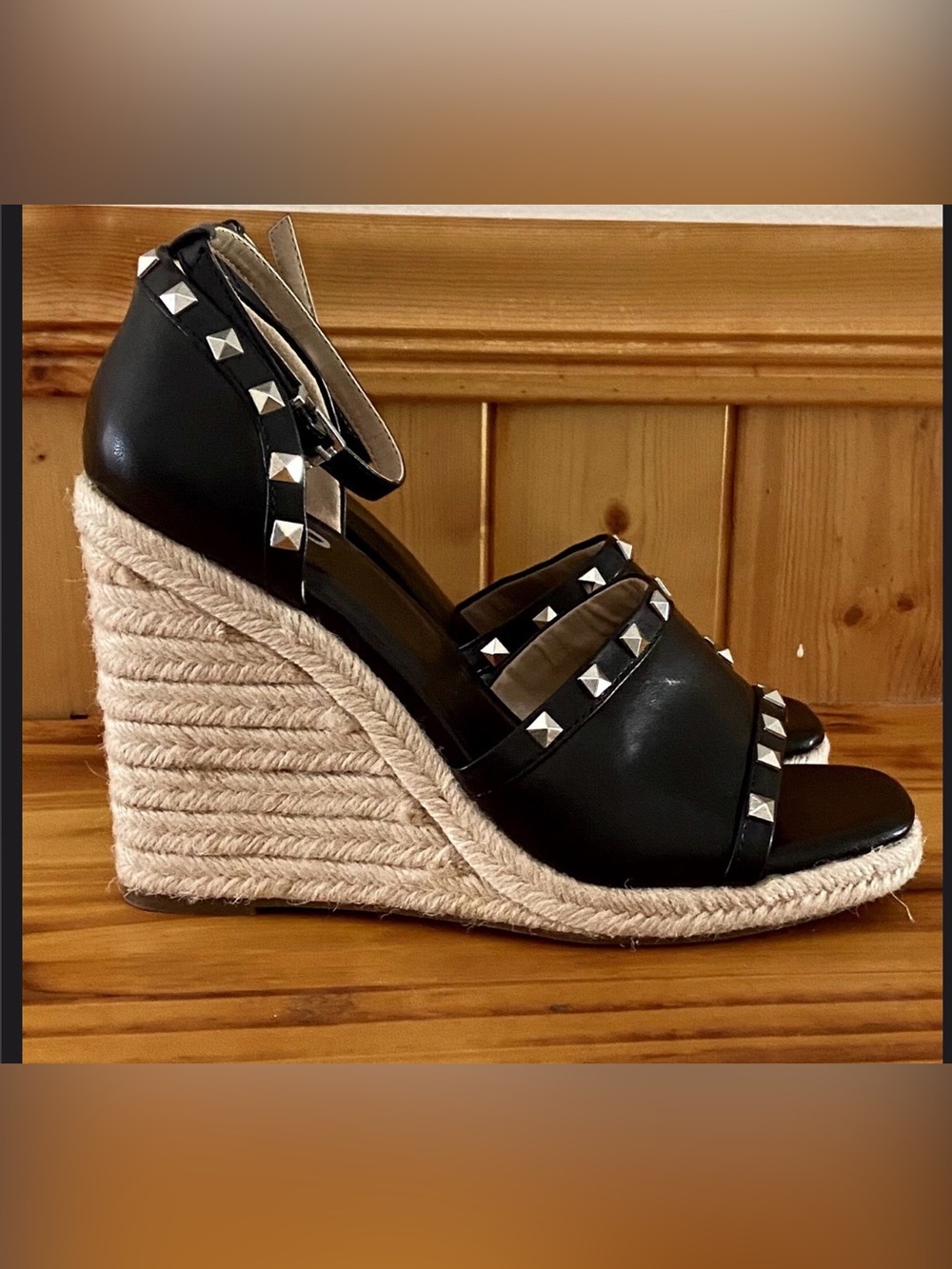Mix No. 6 Dreamm Espadrille Sandals, Women's Size 8 M Black New without box - Picture 4 of 7